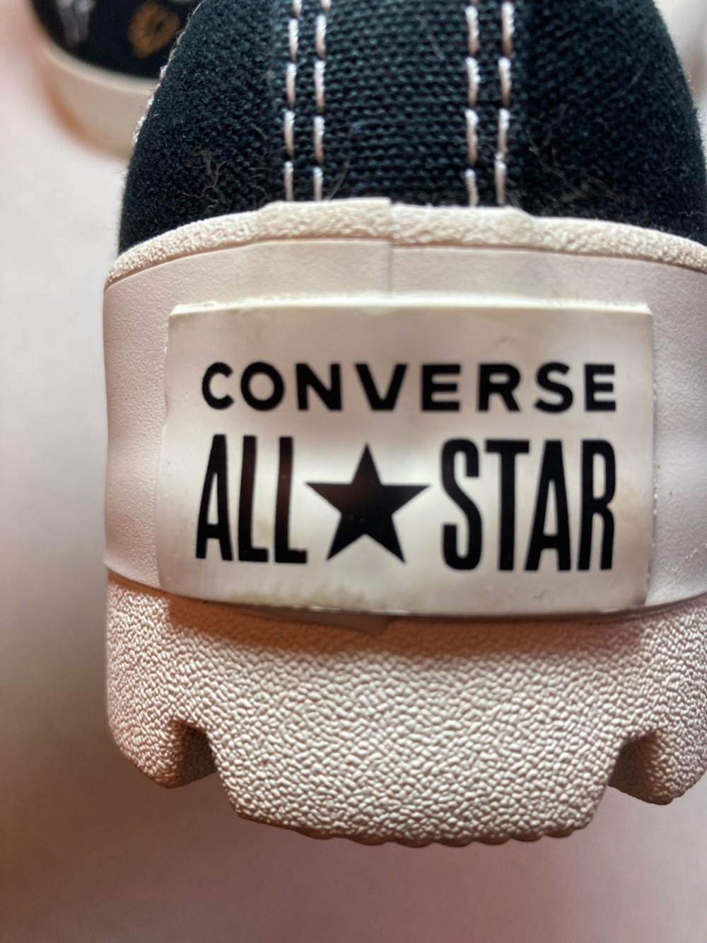 Converse Lug Heel High Tops It’s Okay to Wander Embroidery Floral Accents - Picture 3 of 10